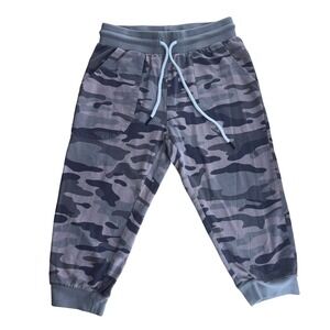 Camo Print Capri Joggers Women's Medium Drawstring‎ Waist Casual Sweatpants